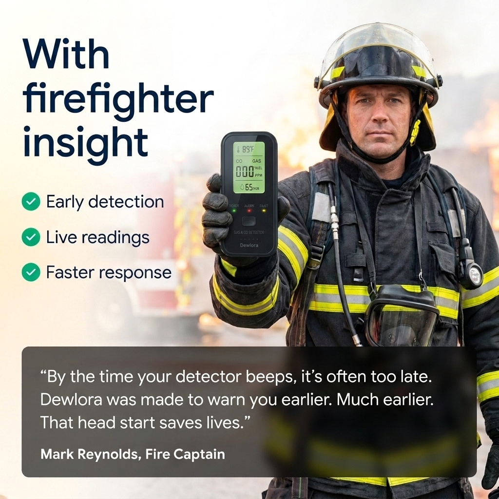 Dewlora 4 In 1 CO Detector