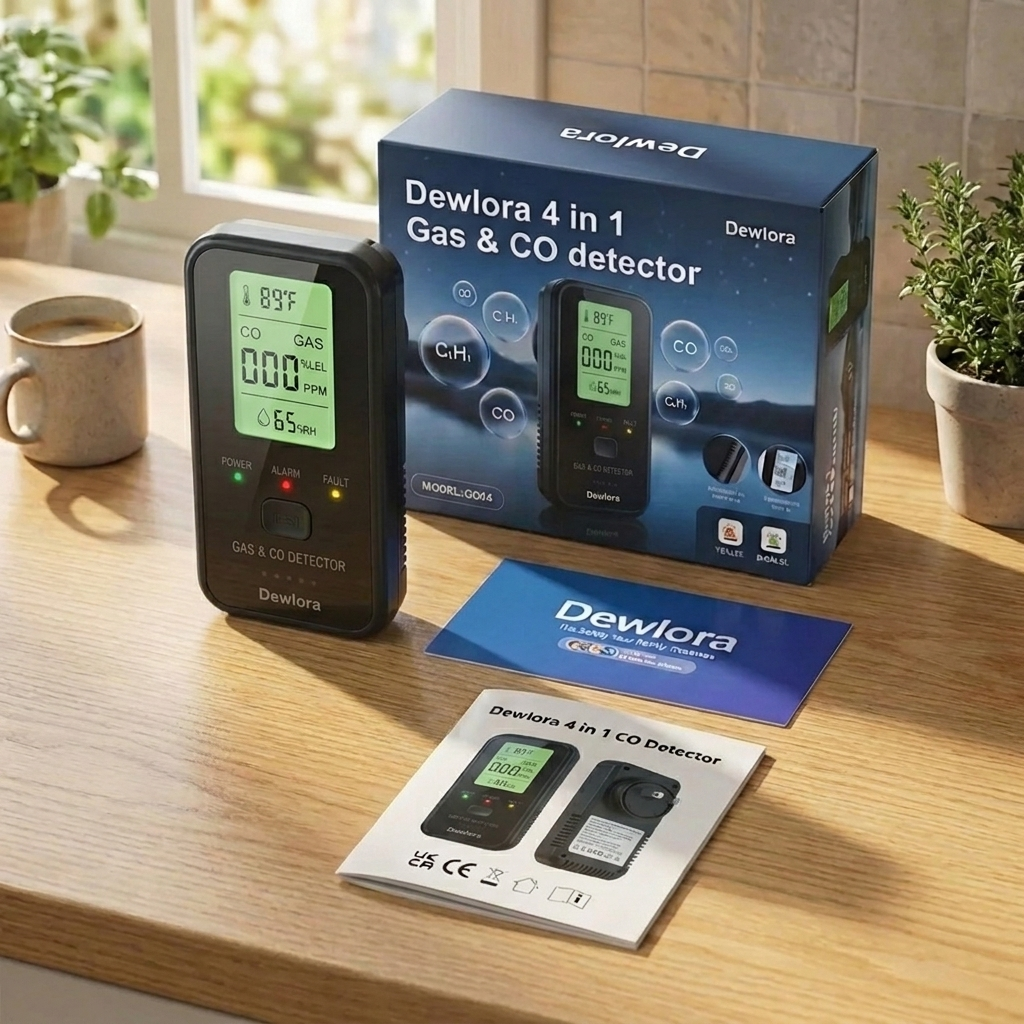 Dewlora 4 In 1 CO Detector