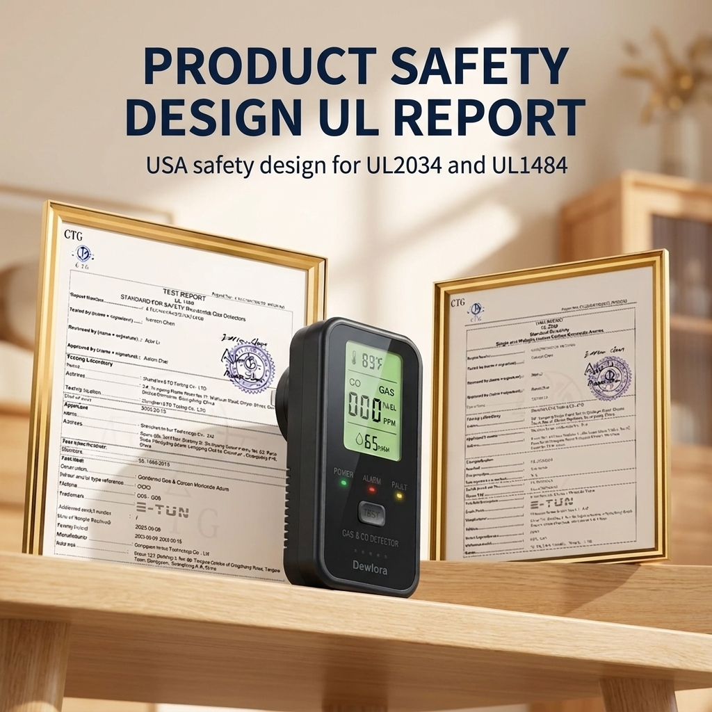 Dewlora 4 In 1 CO Detector