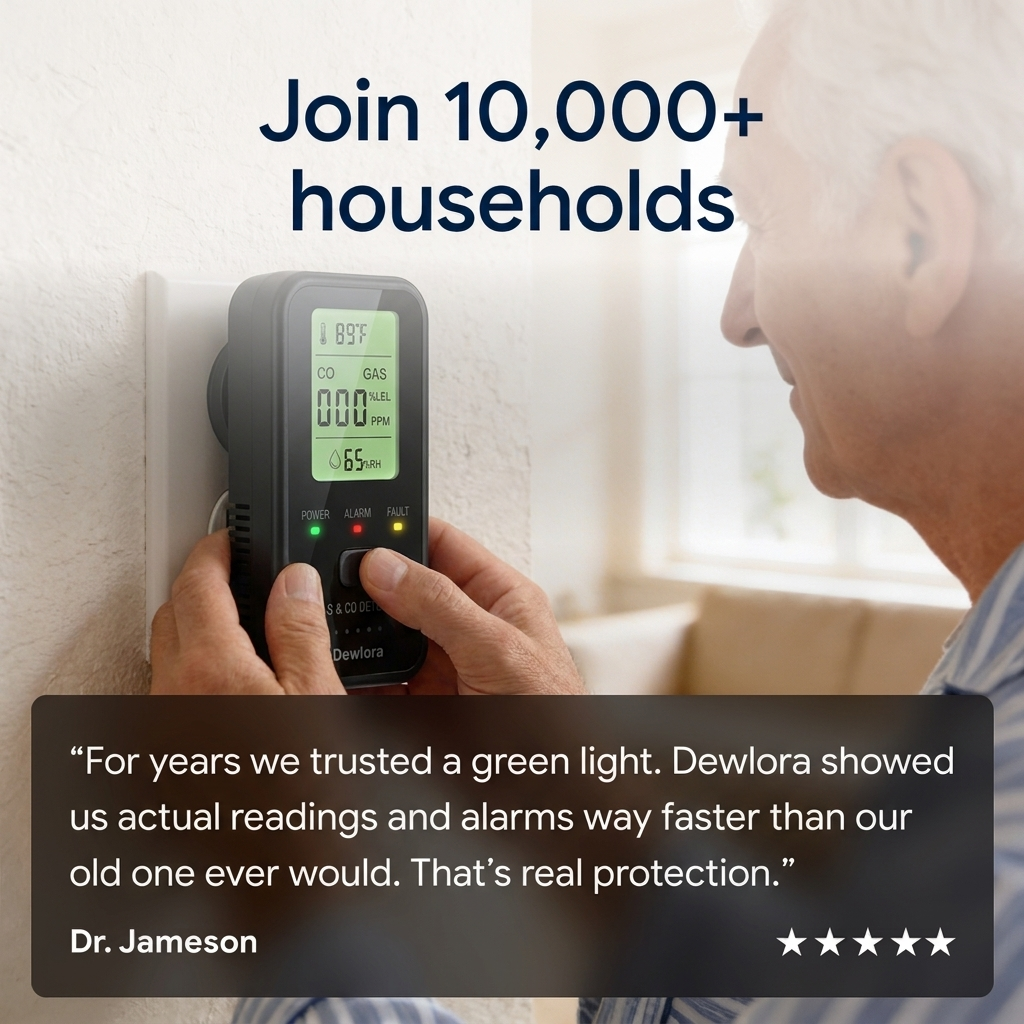 Dewlora 4 In 1 CO Detector