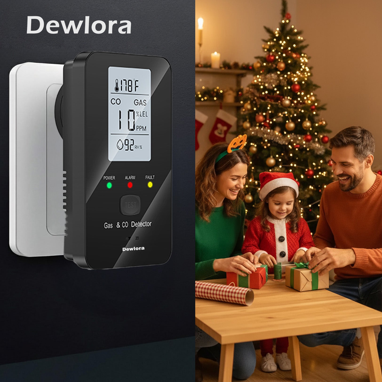 Dewlora 4 In 1 CO Detector Gift