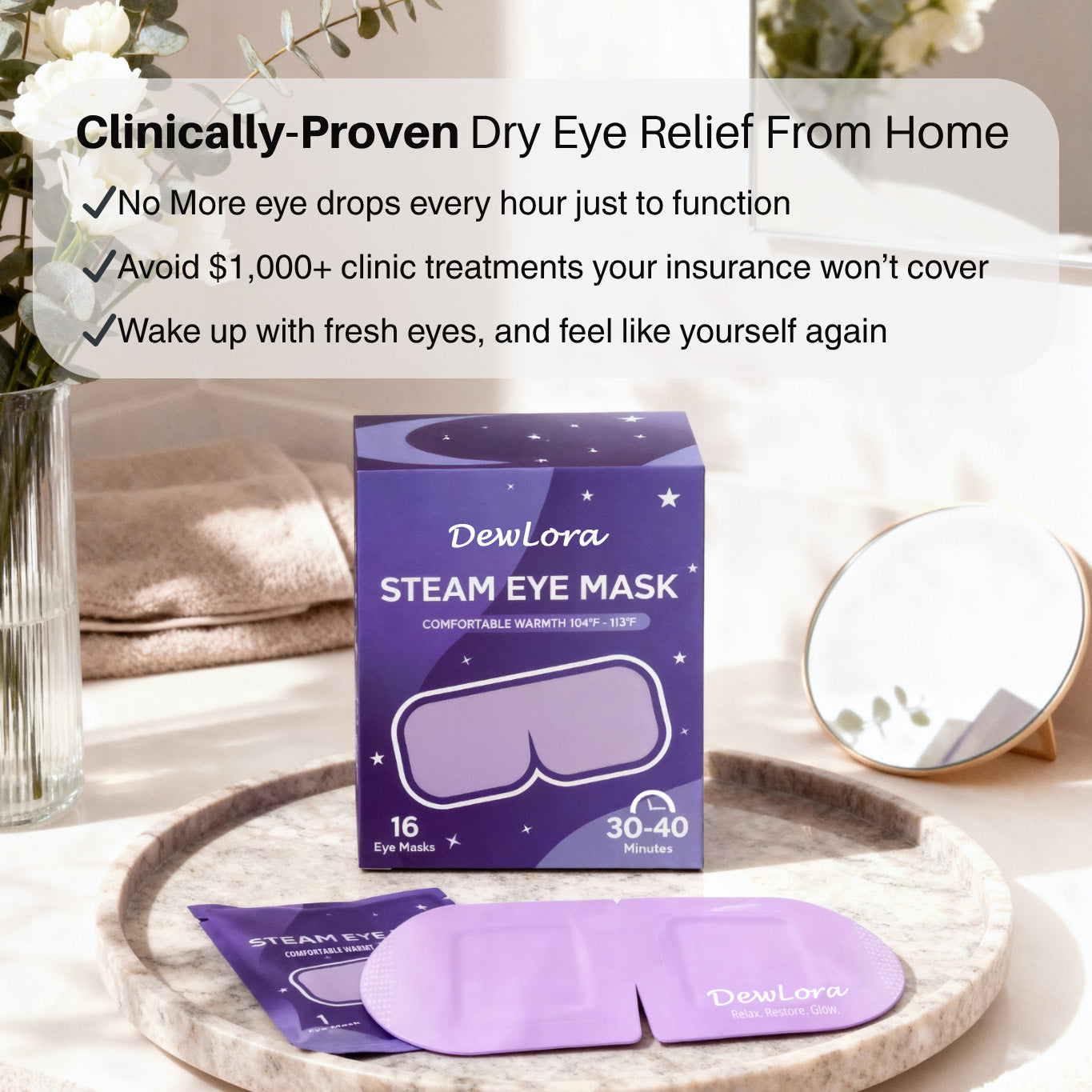 Dewlora Steam Eye Mask