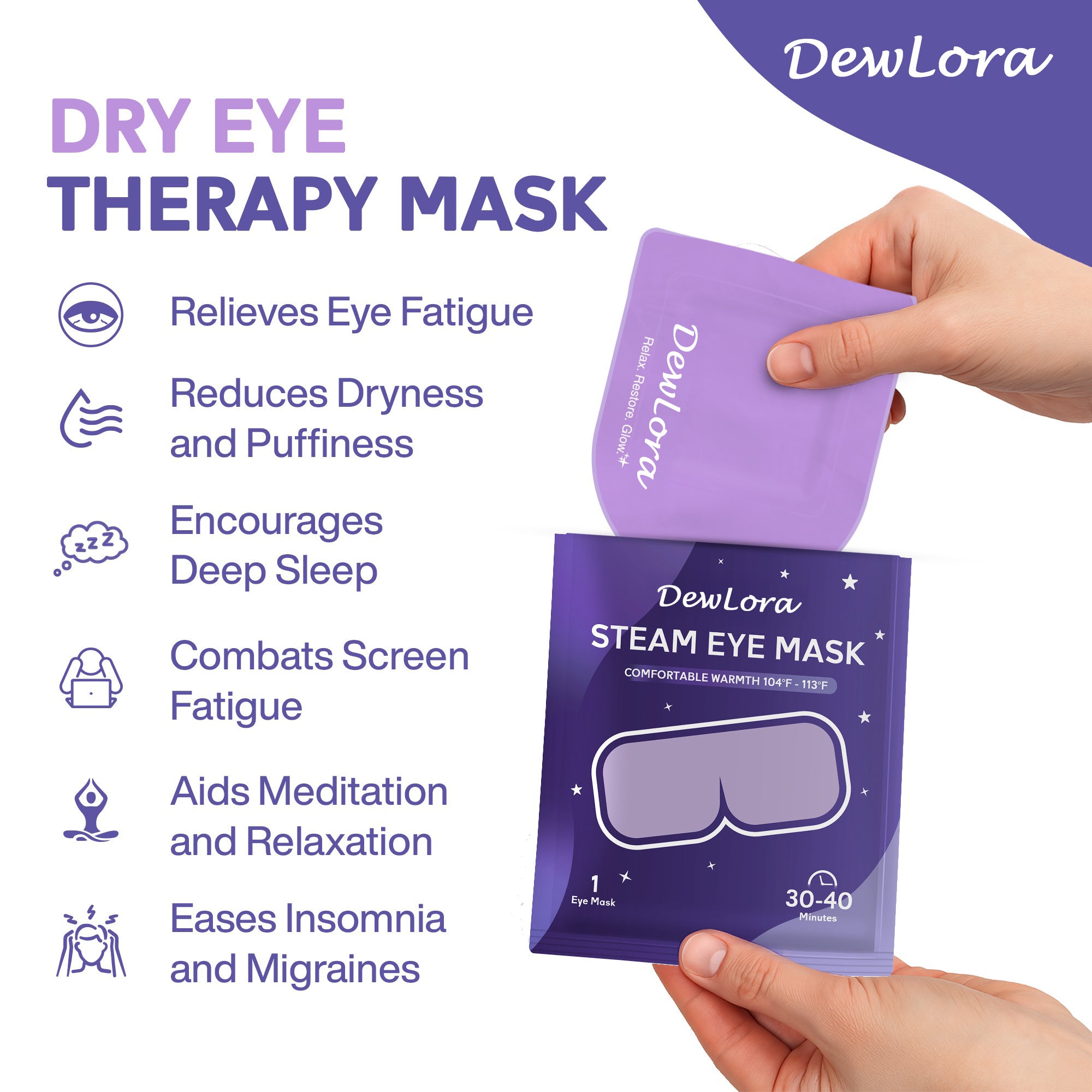 Dewlora Steam Eye Mask